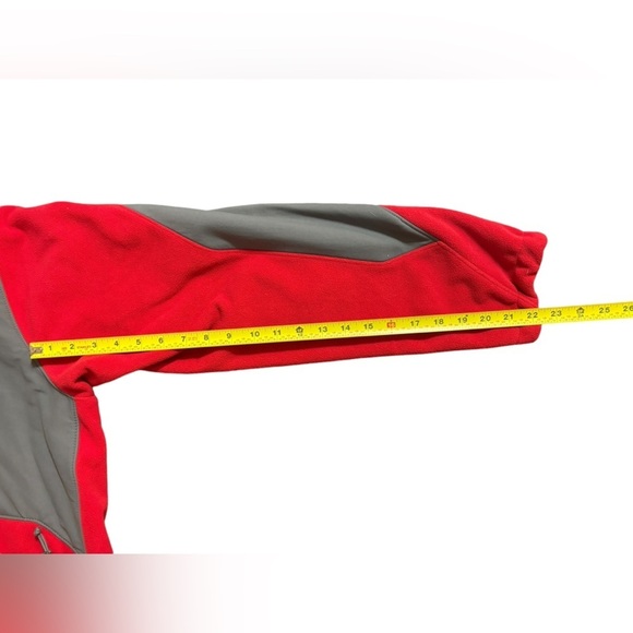 Columbia Mens Red & Gray Columbia Full Zip Fleece Jacket XL - Picture 6 of 8